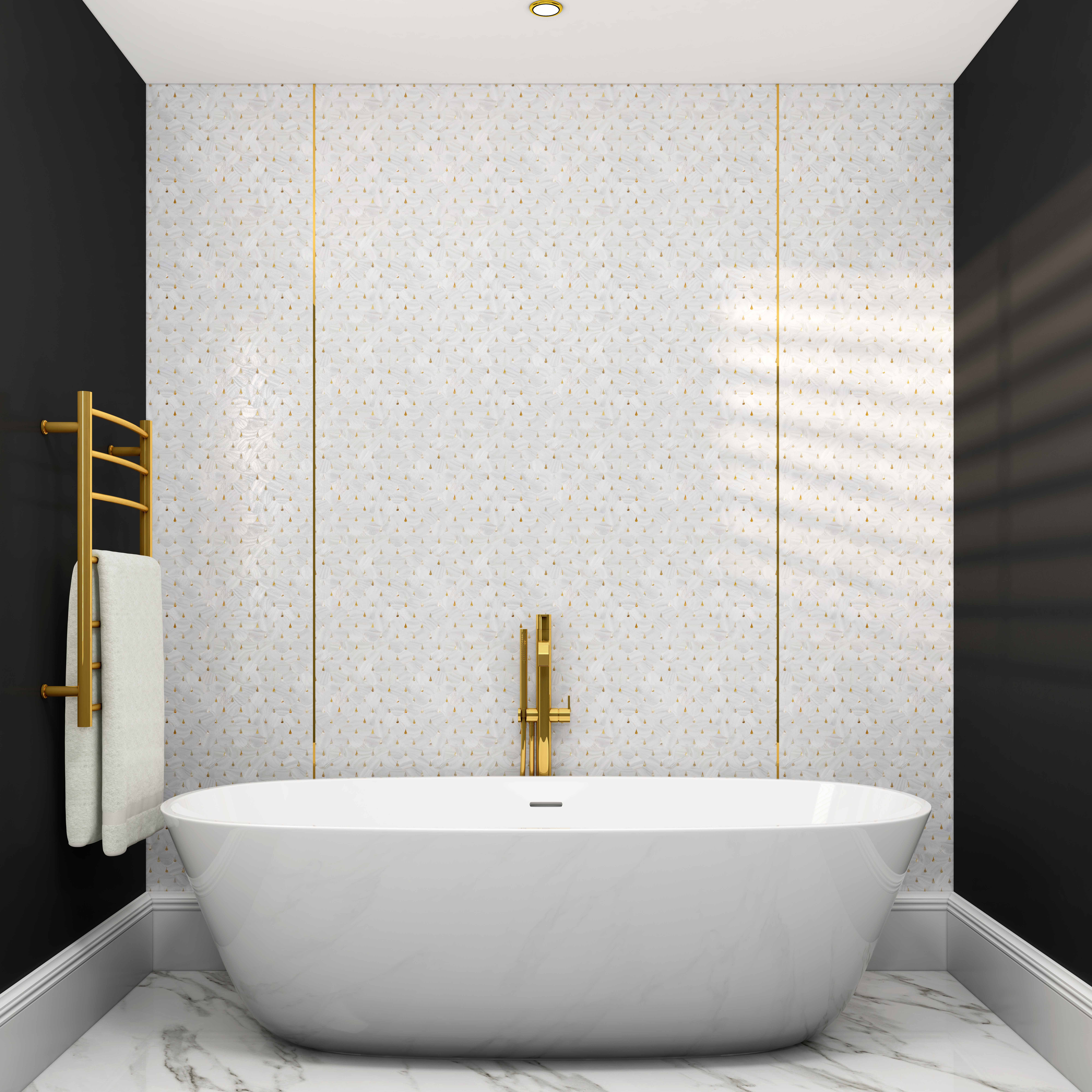 Gold Tiles in Bathrooms