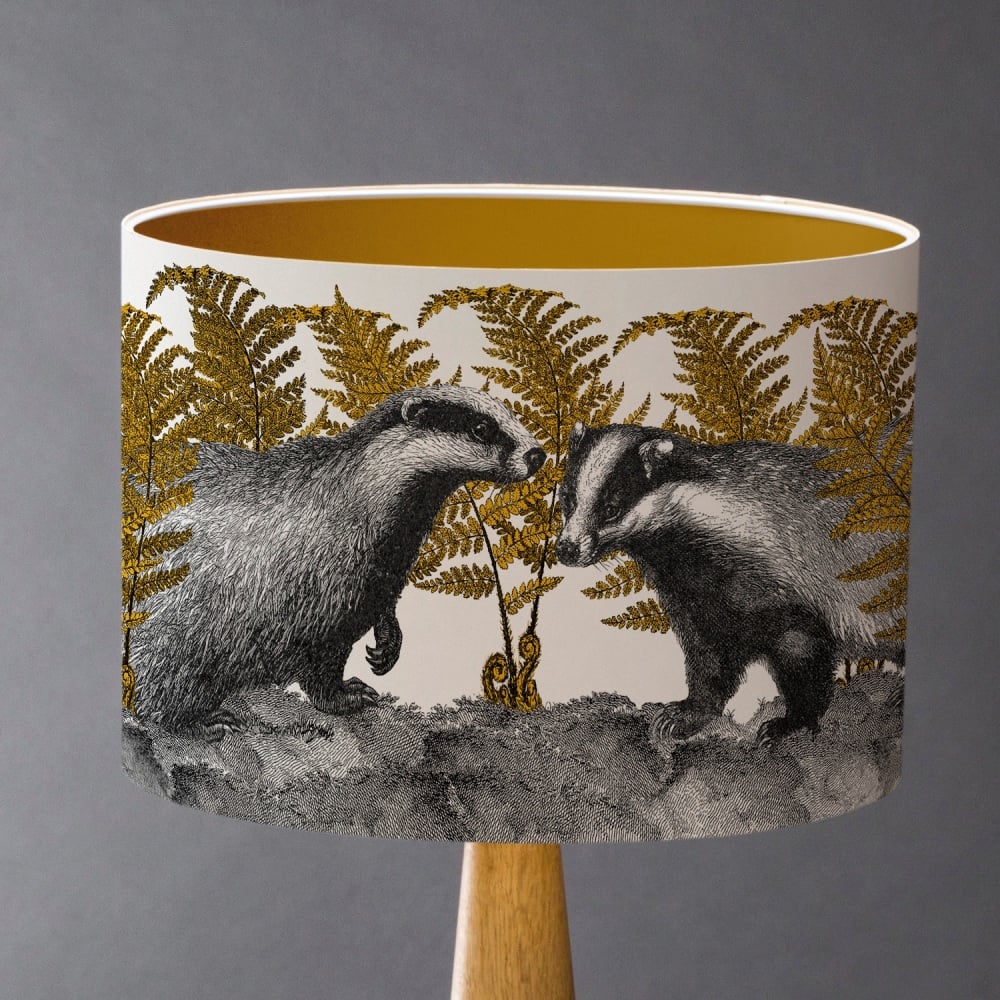 Badges in Bracken Lampshade