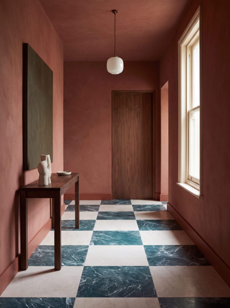 Ca’ Pietra Echelon Levanto tiles paired with Hoxton Linen