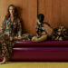 Two models in floral print maxi dresses from the John Lewis x RIXO collection